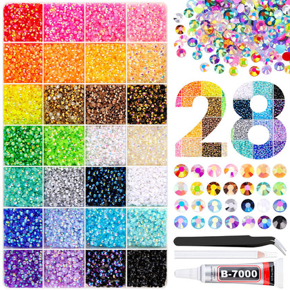 TINKRSTUFF 34000Pcs resin rhinestones box front view