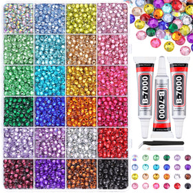 TINKRSTUFF 6600Pcs multicolour resin rhinestones box front view
