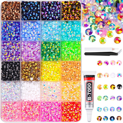 TINKRSTUFF 6600Pcs resin rhinestones box front view
