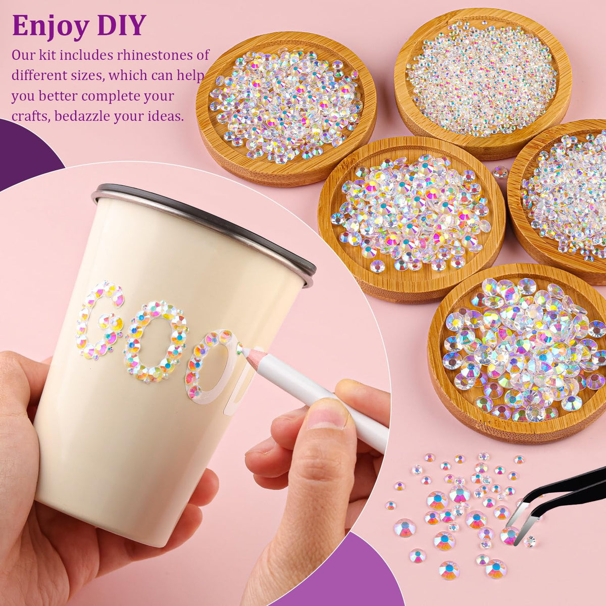 TINKRSTUFF B7000 glue tubes included in rhinestone kit