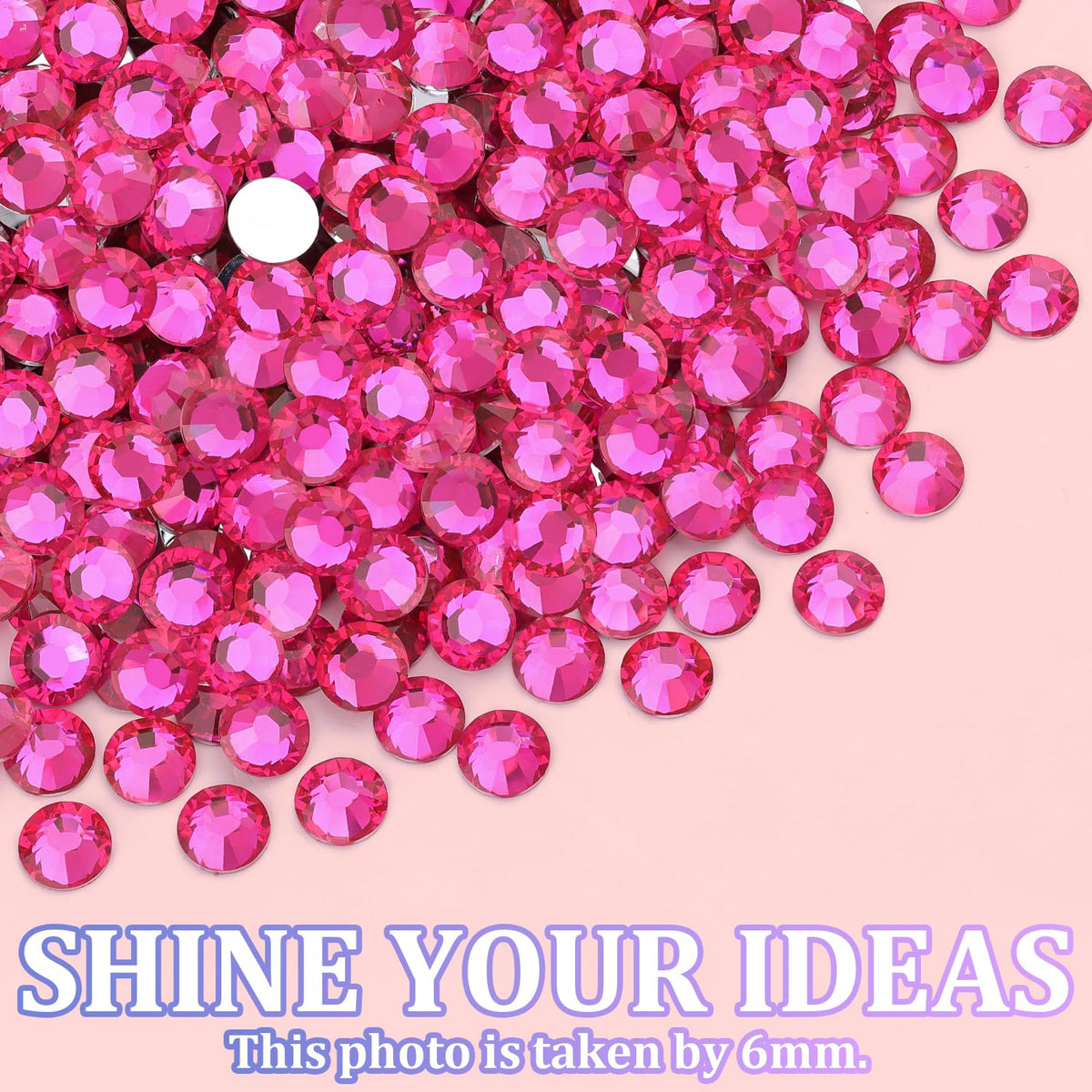 TINKRSTUFF Hot Pink Resin Rhinestones application on shoes