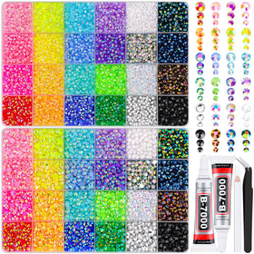TINKRSTUFF Jelly Rhinestones Bedazzling Kit front view with storage boxes