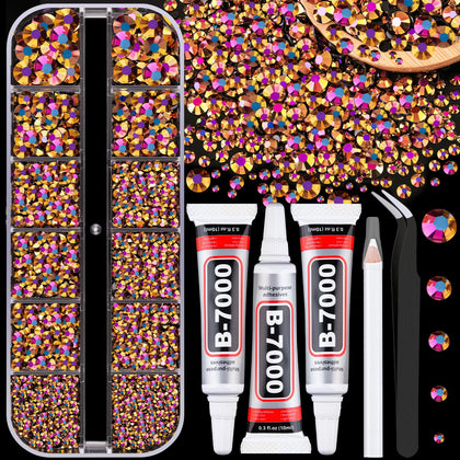 TINKRSTUFF Resin Jelly Rhinestones kit front view with assorted sizes