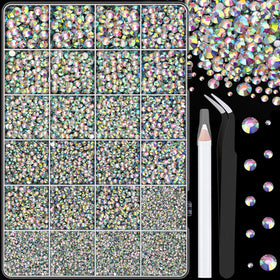 TINKRSTUFF Resin Rhinestones 25000 Pcs assorted sizes in box