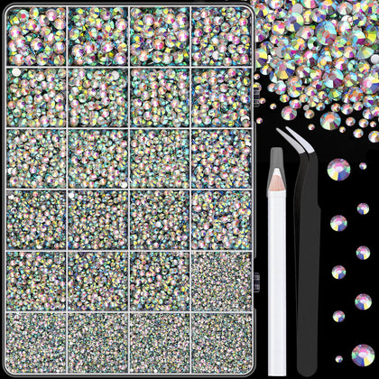 TINKRSTUFF Resin Rhinestones 25000 Pcs assorted sizes in box