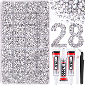 TINKRSTUFF resin rhinestones box with assorted sizes