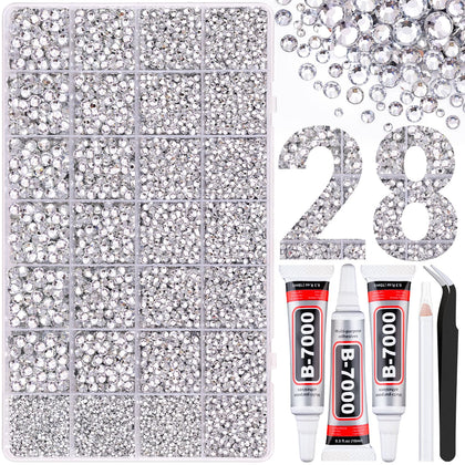 TINKRSTUFF resin rhinestones box with assorted sizes