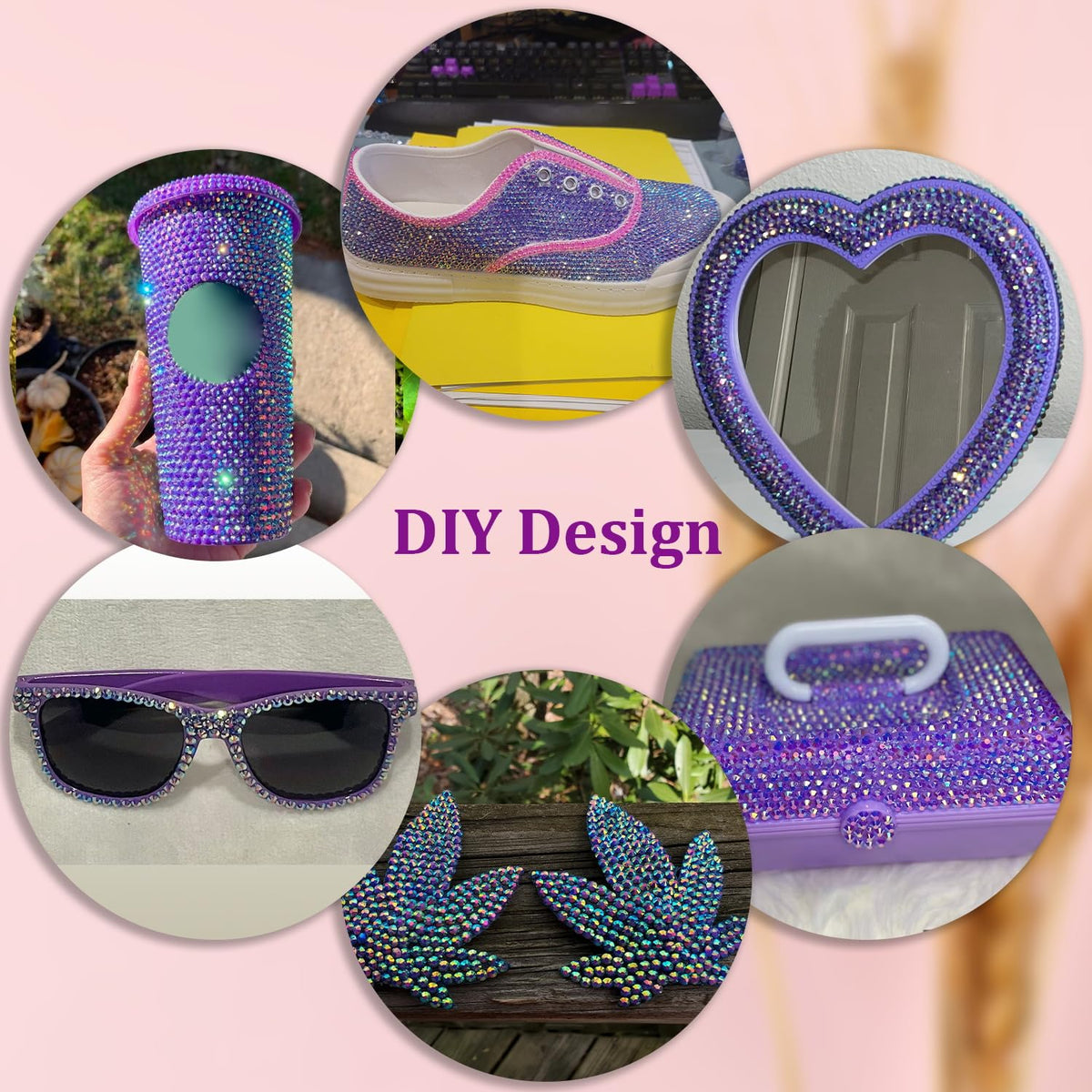 TINKRSTUFF rhinestones applied on a DIY tumbler