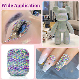 TINKRSTUFF rhinestones applied on shoes for decoration