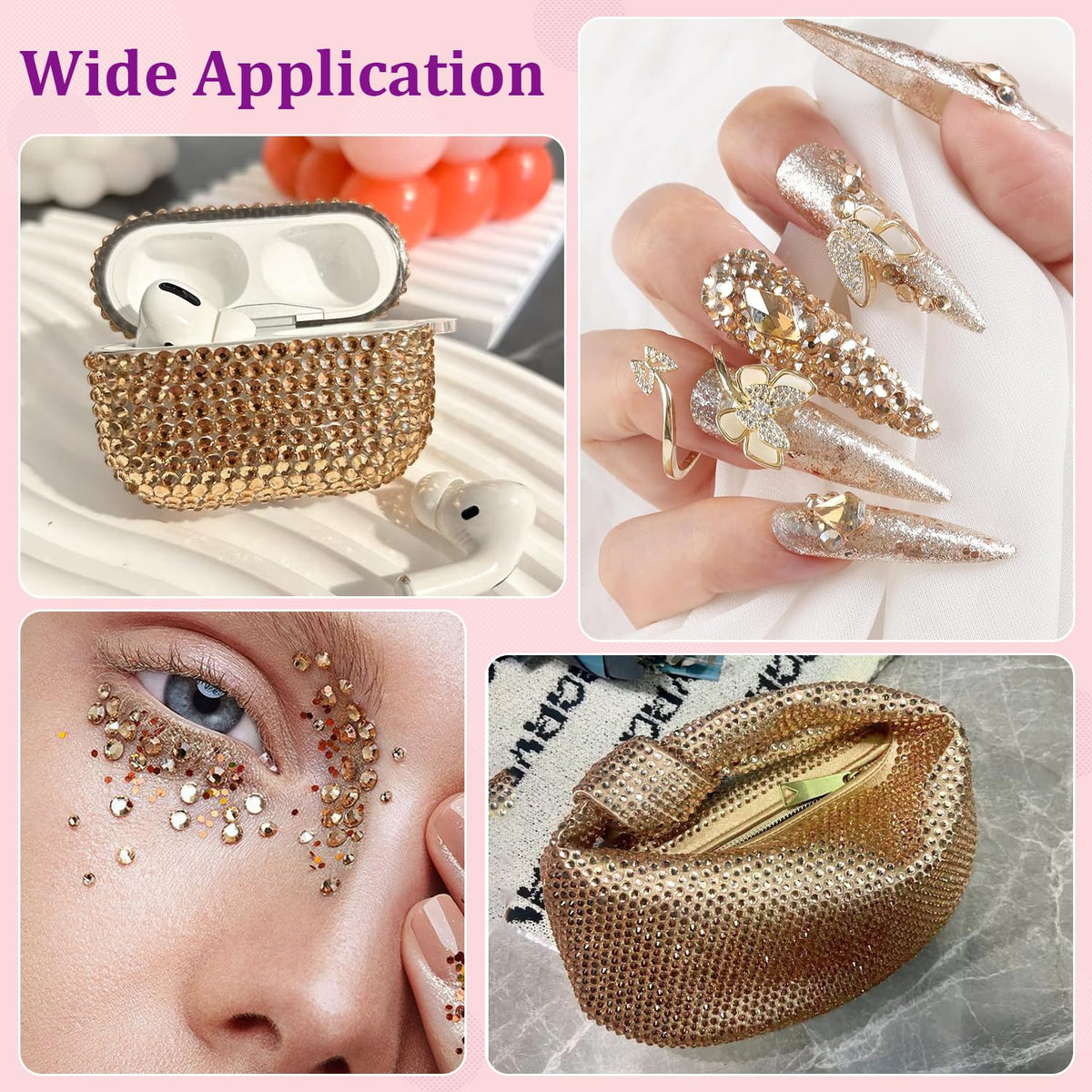 TINKRSTUFF rhinestones applied to a shoe