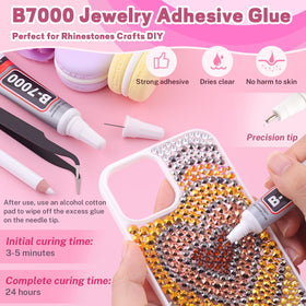 TINKRSTUFF rhinestones bedazzler kit open showing 28 grid box