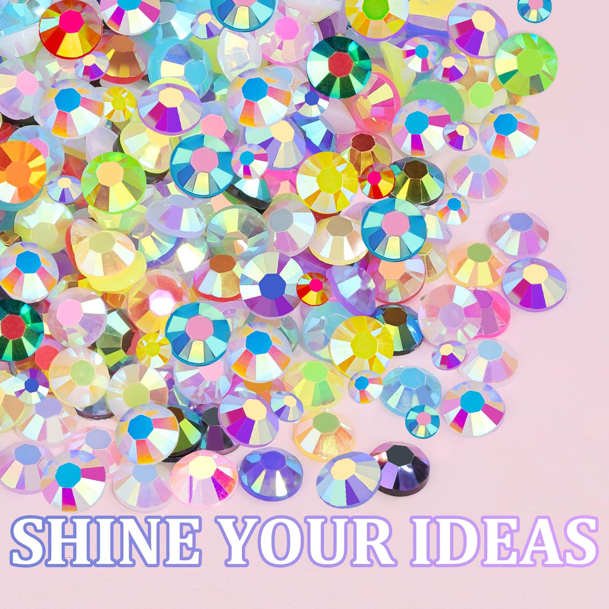 TINKRSTUFF rhinestones displayed in storage boxes with grids