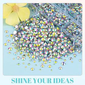 TINKRSTUFF rhinestones in a creative craft setup