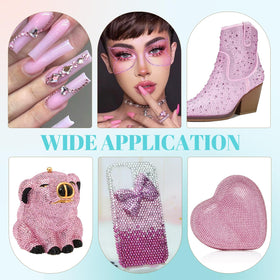TINKRSTUFF rhinestones kit used on a decorated phone case
