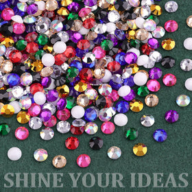 TINKRSTUFF rhinestones showcased in a DIY nail art design