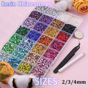 TINKRSTUFF rhinestones storage box with 28 grids
