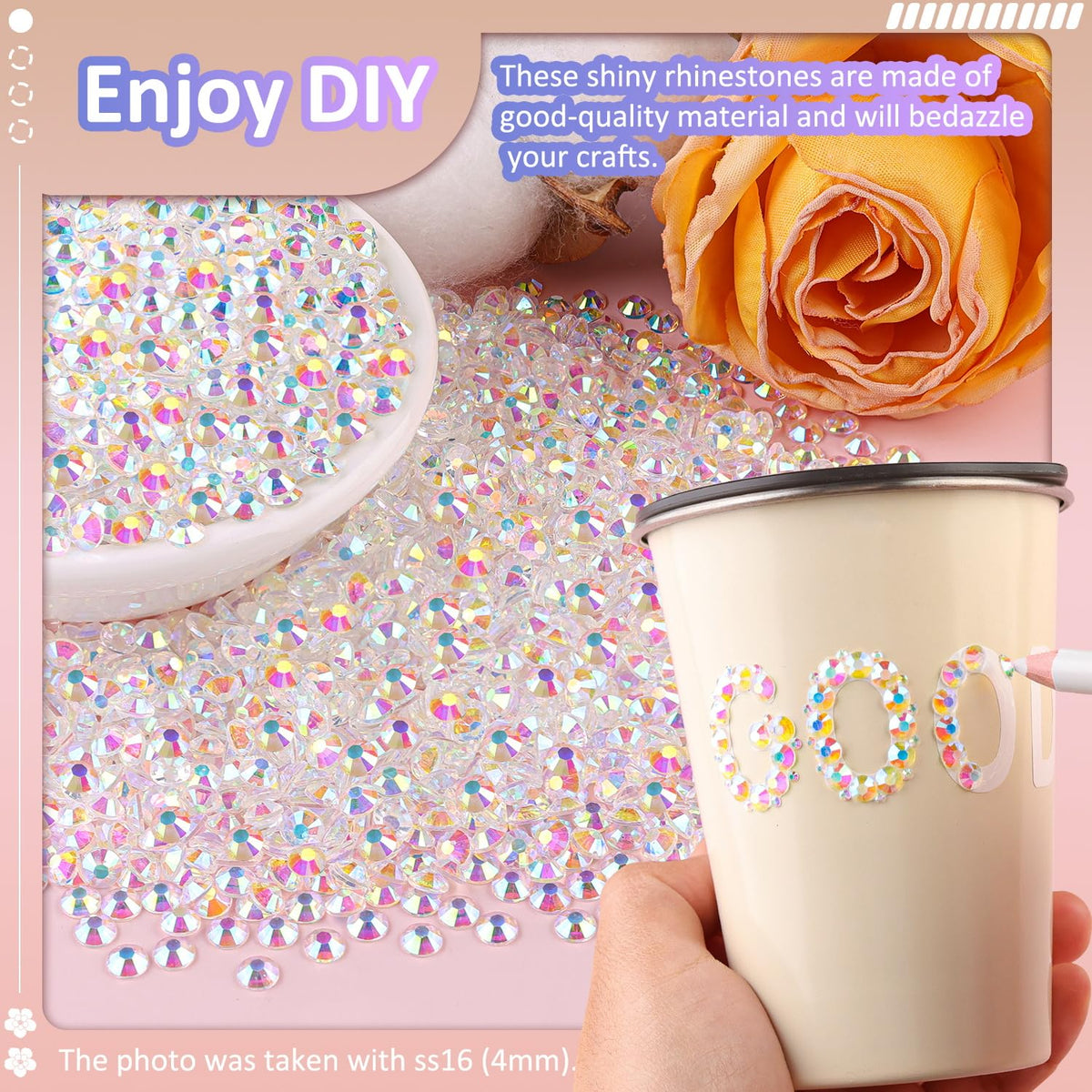 TINKRSTUFF rhinestones used on a decorated tumbler