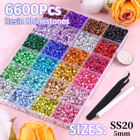 TINKRSTUFF rhinestones with tweezers and glue tubes