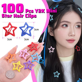 TINKRSTUFF star hair clips in vibrant colours arranged neatly