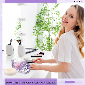 Tioncy powder puff set showcasing two puffs and container