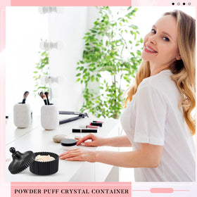Tioncy powder puff set with packaging view