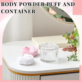 Tioncy powder puff with cute bow detail