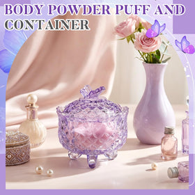 Tioncy powder puff with cute bow detail