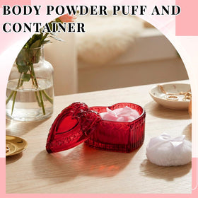Tioncy powder puff with cute bow detail close-up