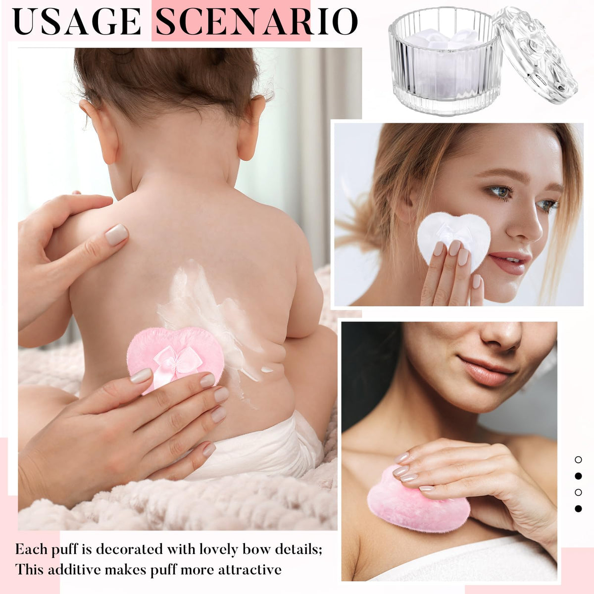 Tioncy powder puff with plush texture