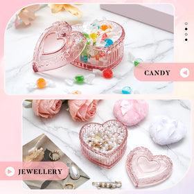 Tioncy powder puffs and container on a vanity