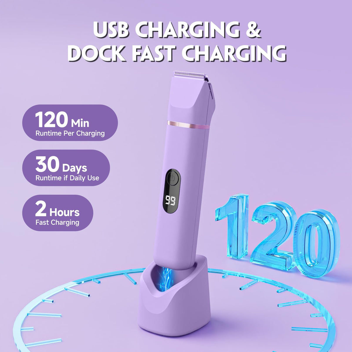 tiovara Bikini Trimmer in use for bikini line trimming