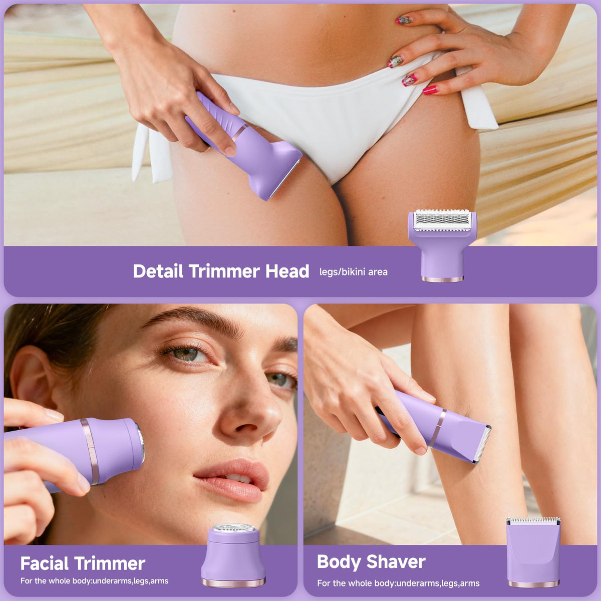 tiovara Bikini Trimmer showing waterproof feature