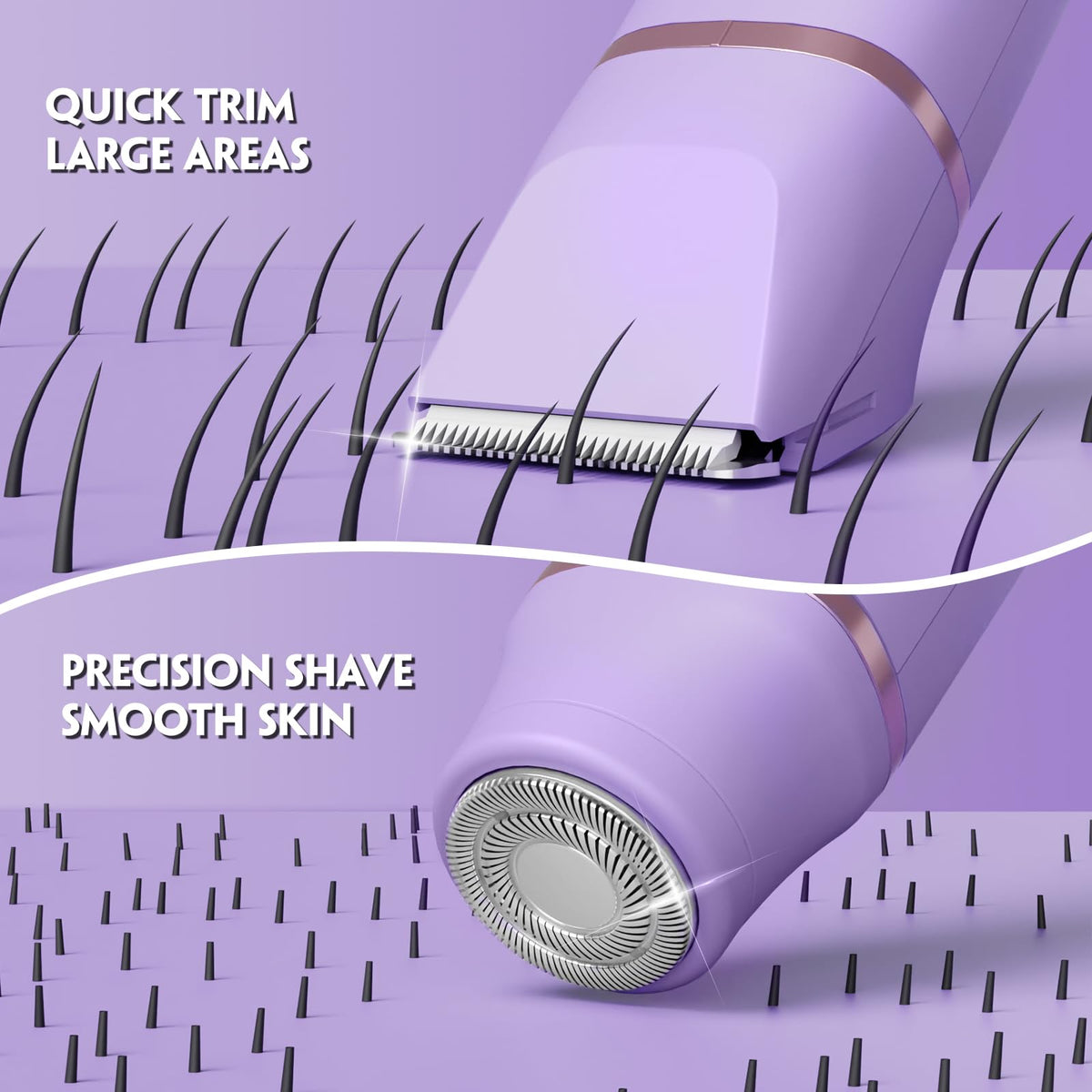 tiovara Bikini Trimmer with interchangeable heads for grooming