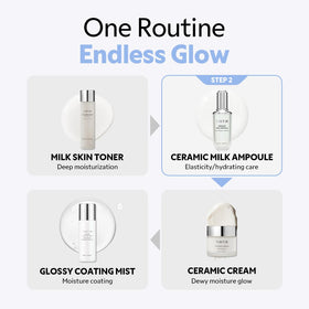 TIRTIR Ceramic Milk Ampoule 30ml back view with ingredients