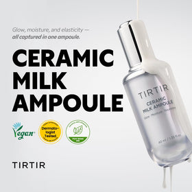 TIRTIR Ceramic Milk Ampoule 30ml texture close-up