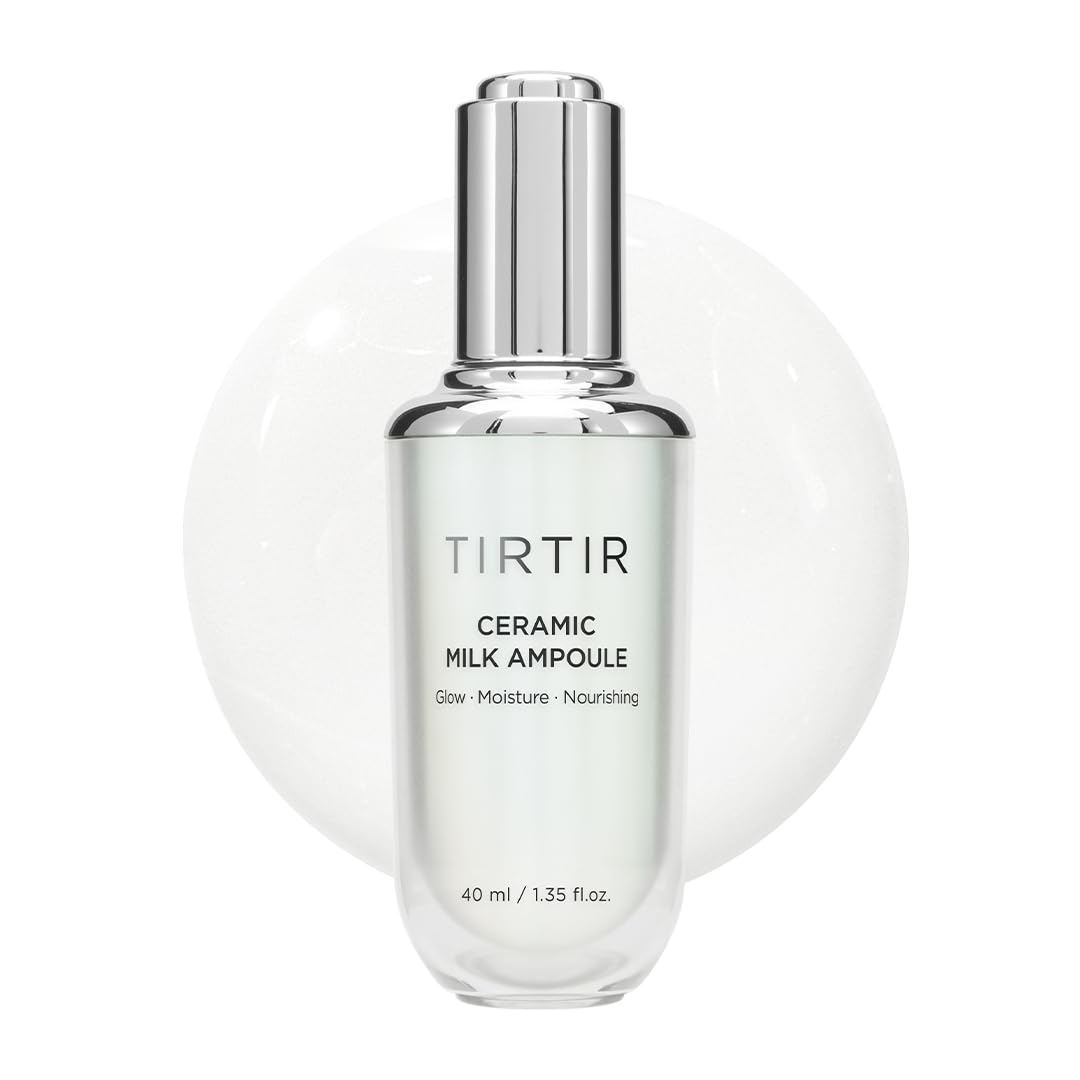 TIRTIR Ceramic Milk Ampoule front view with elegant packaging