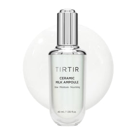 TIRTIR Ceramic Milk Ampoule front view with elegant packaging