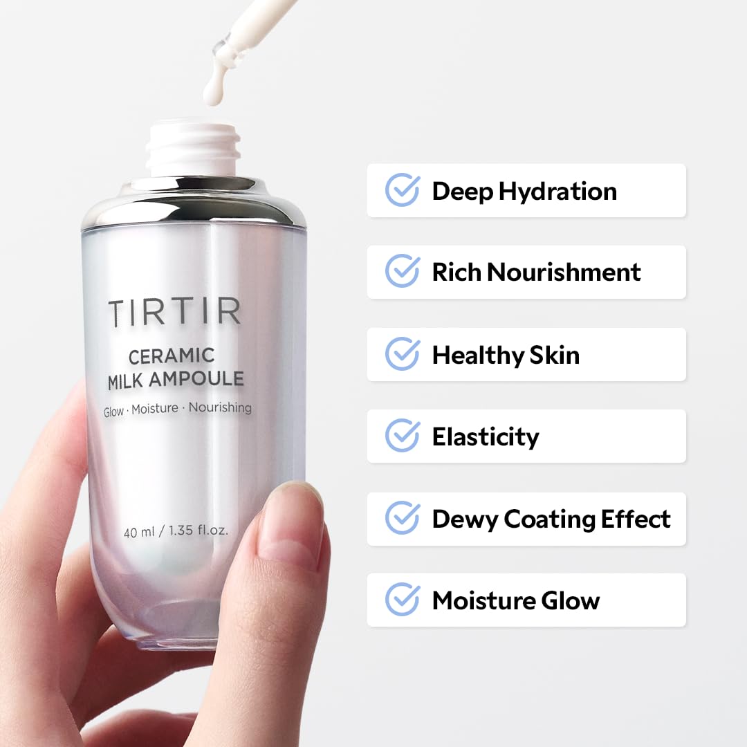 TIRTIR Ceramic Milk Ampoule in a lifestyle setting