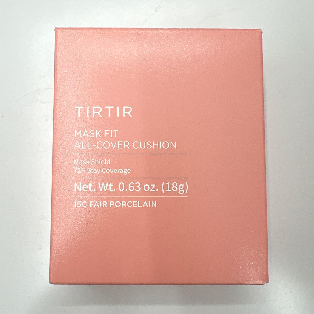 TIRTIR foundation product details on back