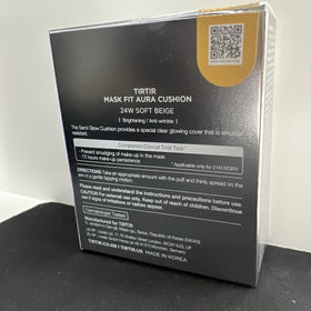 TIRTIR Mask Fit Aura Silver Cushion Foundation lifestyle scene with makeup setup