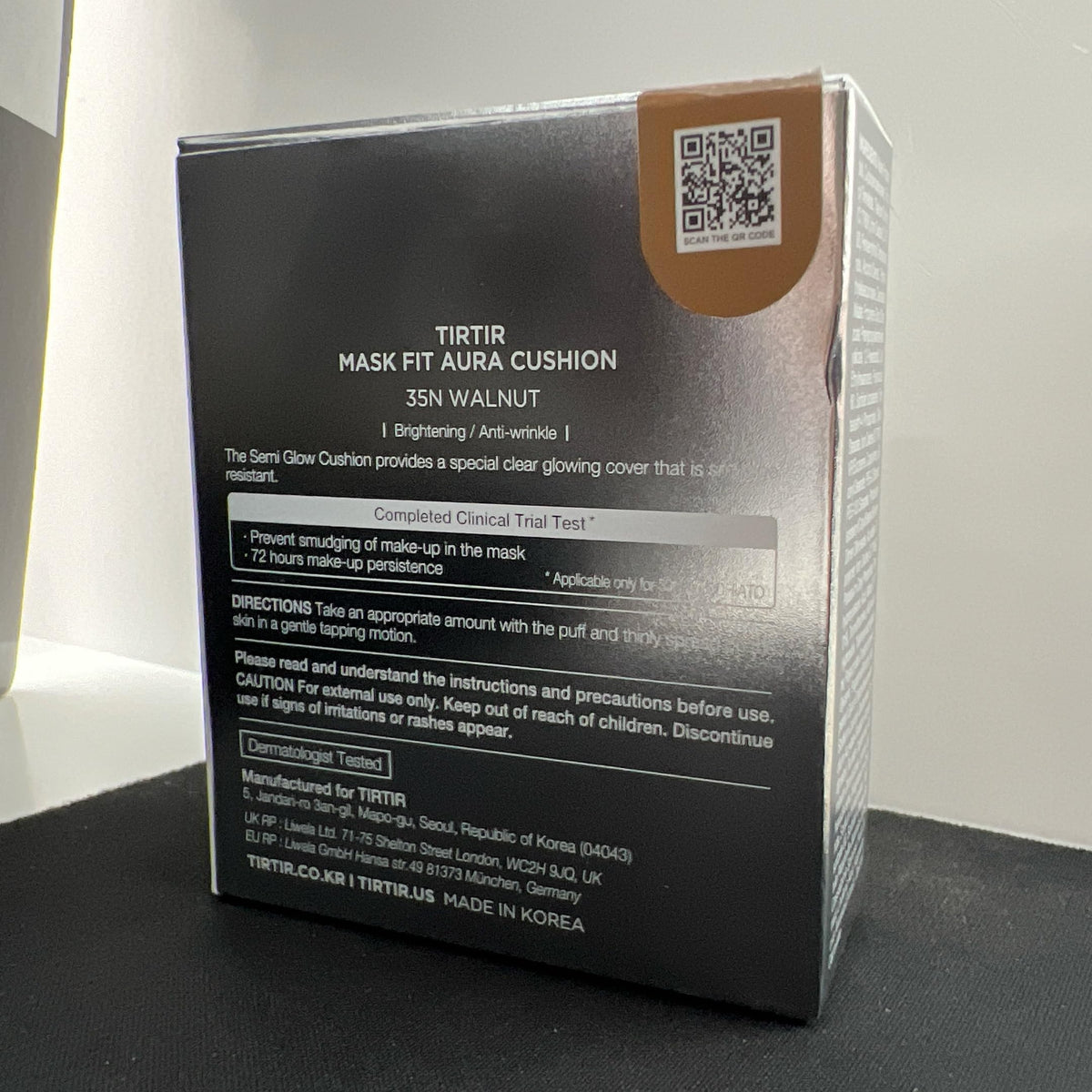 TIRTIR Mask Fit Aura Silver Cushion Foundation showing product details