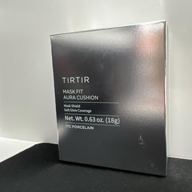 TIRTIR Mask Fit Aura Silver Cushion Foundation with makeup brush