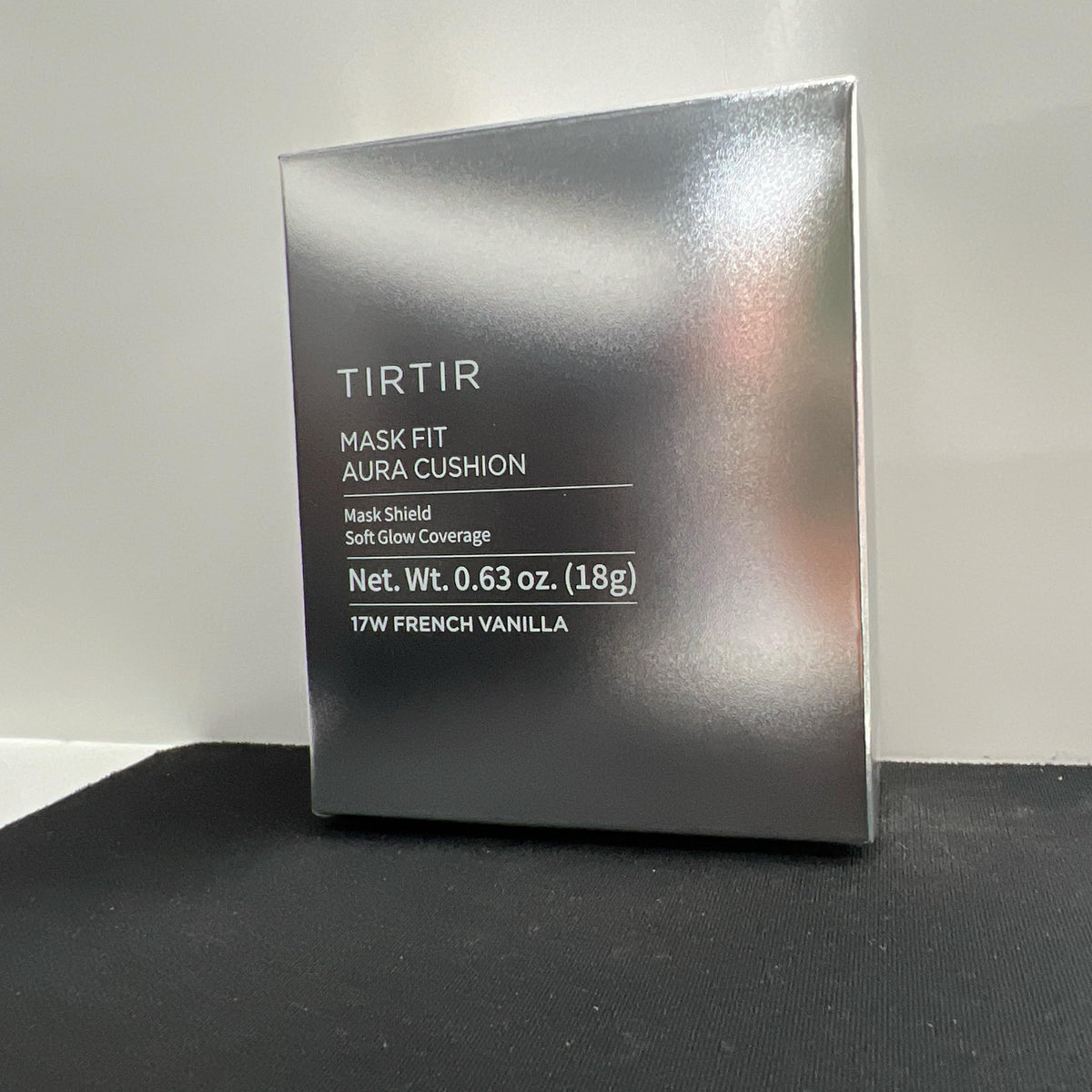 TIRTIR Mask Fit Aura Silver Cushion Foundation with makeup tools