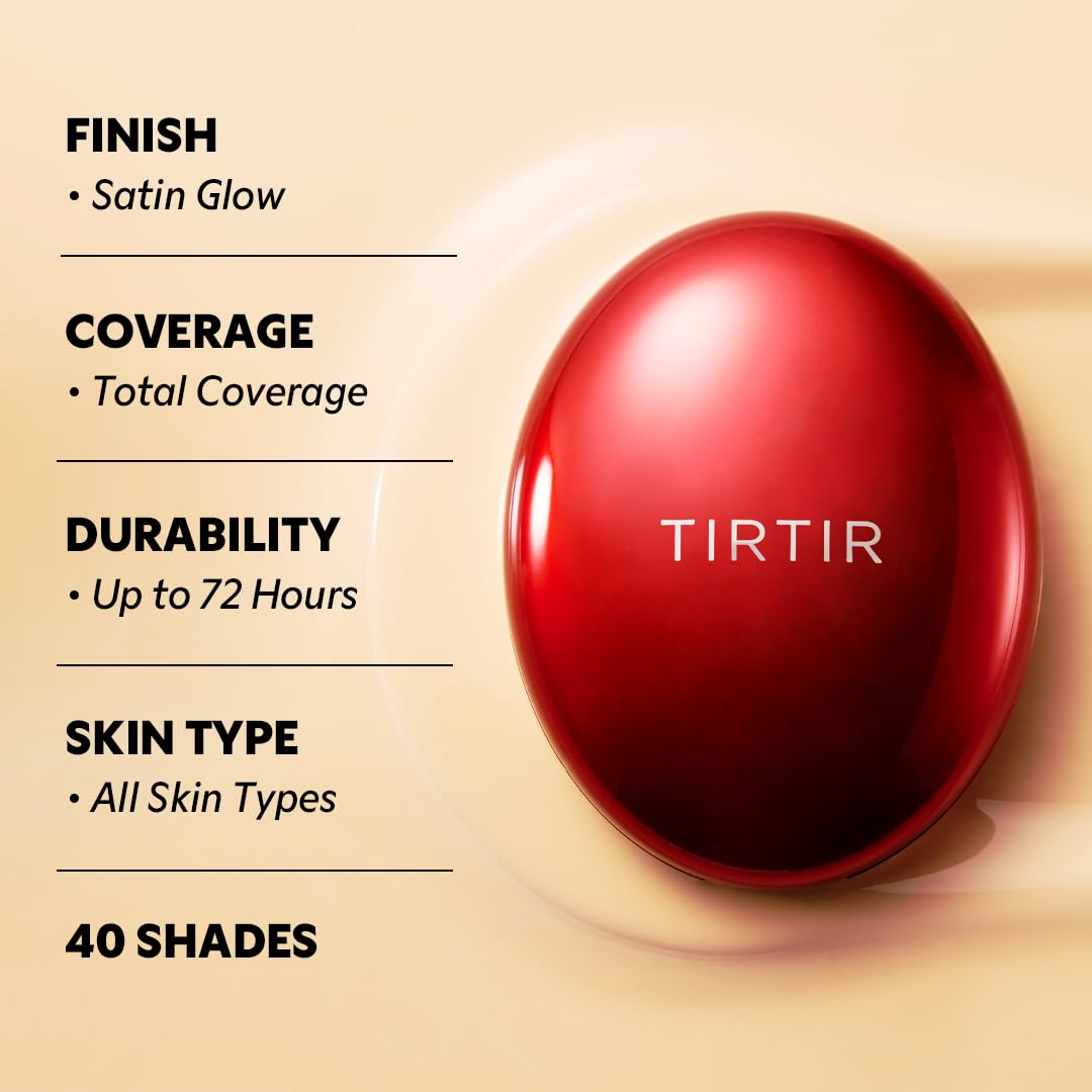TIRTIR Mask Fit Red Cushion Foundation applicator close-up