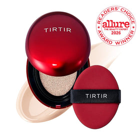TIRTIR Mask Fit Red Cushion Foundation open with cushion applicator