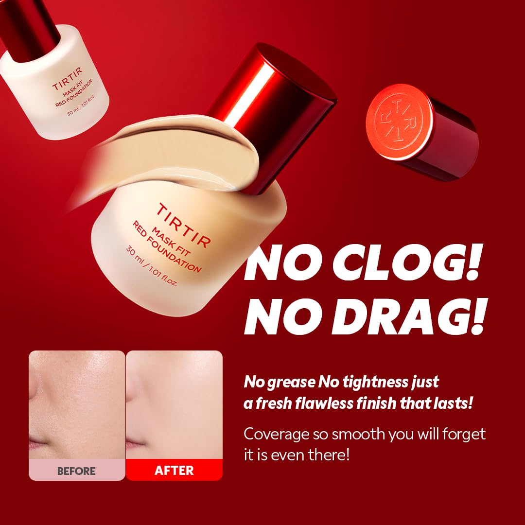 TIRTIR Mask Fit Red Foundation applicator close-up