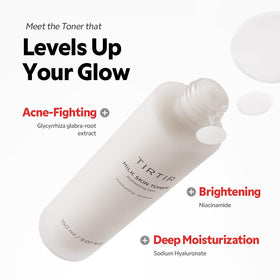 TIRTIR Milk Skin Rice Toner texture close-up