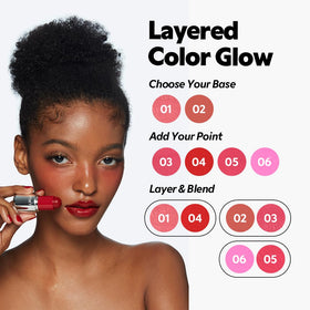 TIRTIR Mood Glider Lip & Blush Stick Peach Mingle lifestyle shot