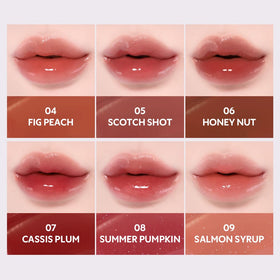TIRTIR Waterism Tinted Lip Gloss #08 Summer Pumpkin swatch on skin
