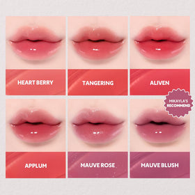 TIRTIR Waterism Tinted Lip Gloss #08 Summer Pumpkin with other makeup products